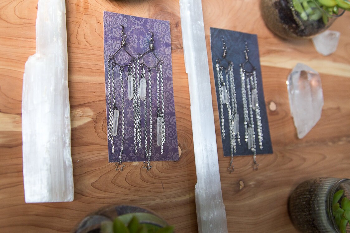 Quartz Point Earrings