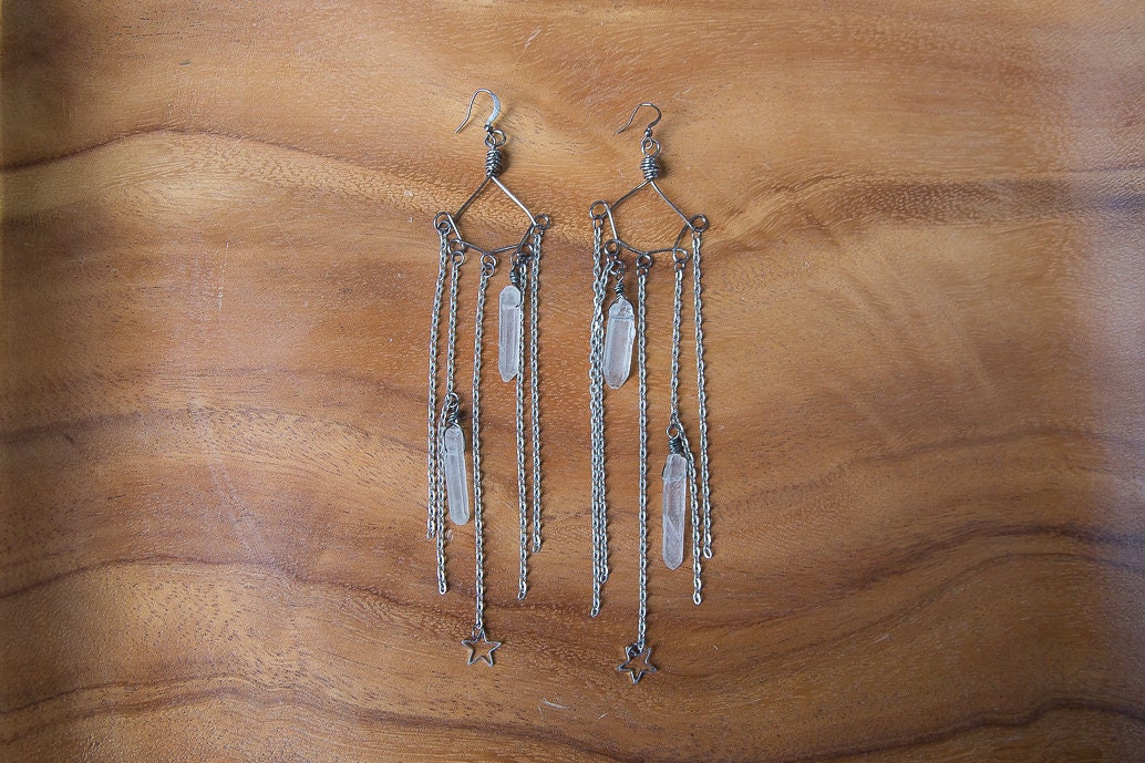 Quartz Point Earrings