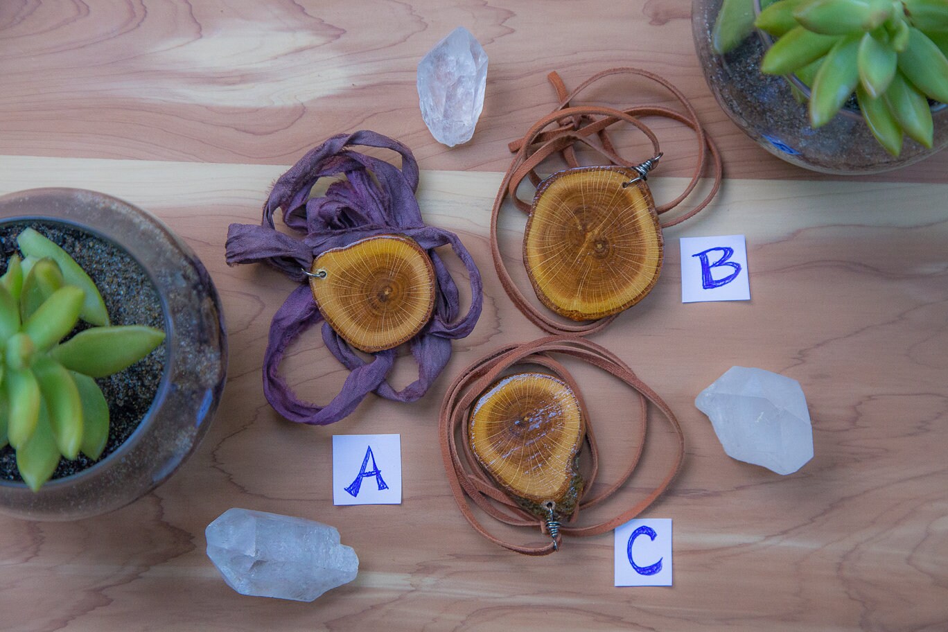 Wood Slice Necklace