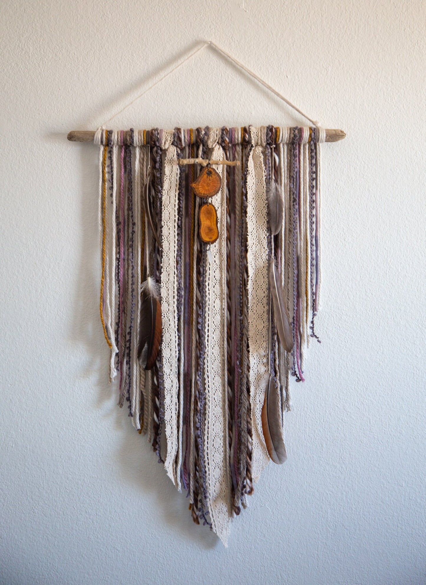 Wall Hanging | Driftwood and Fiber Wall Decor