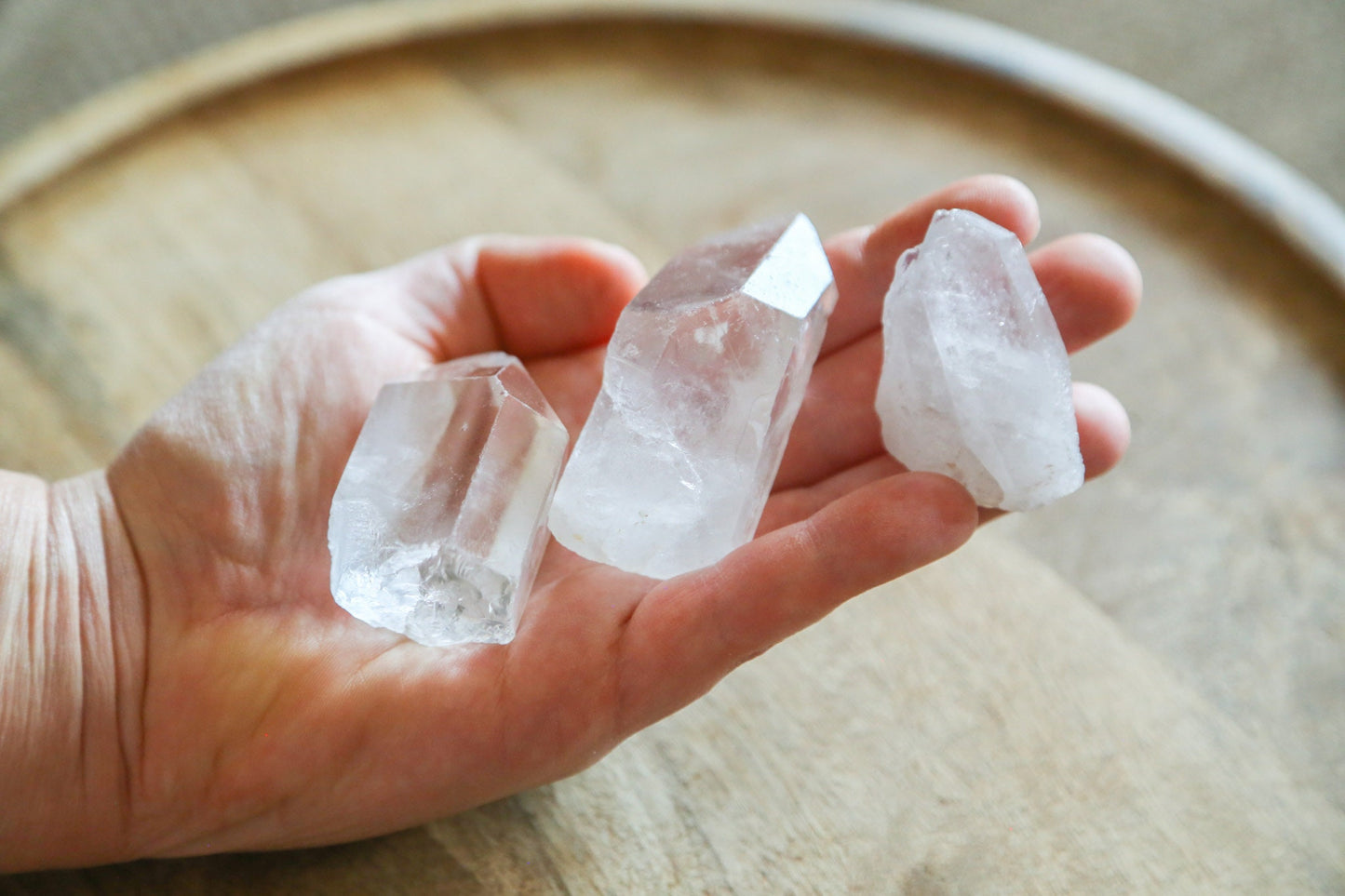 Large Quartz crystal rainbow fiber driftwood wall hanging