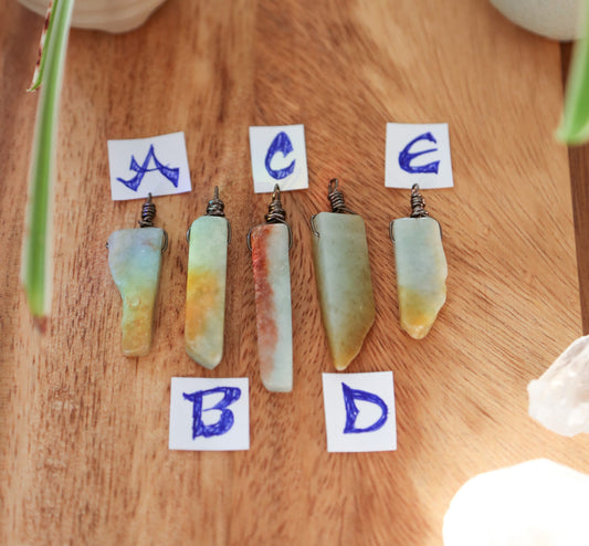 Amazonite Piano Key Necklace