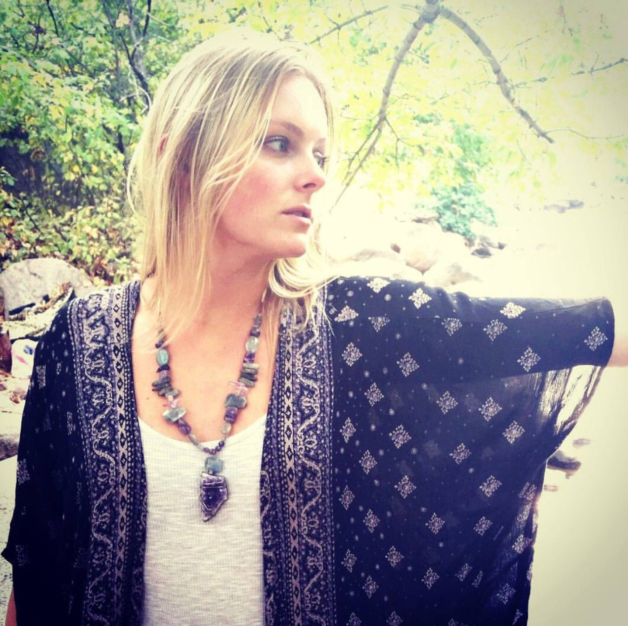 Amethyst Labradorite Necklace