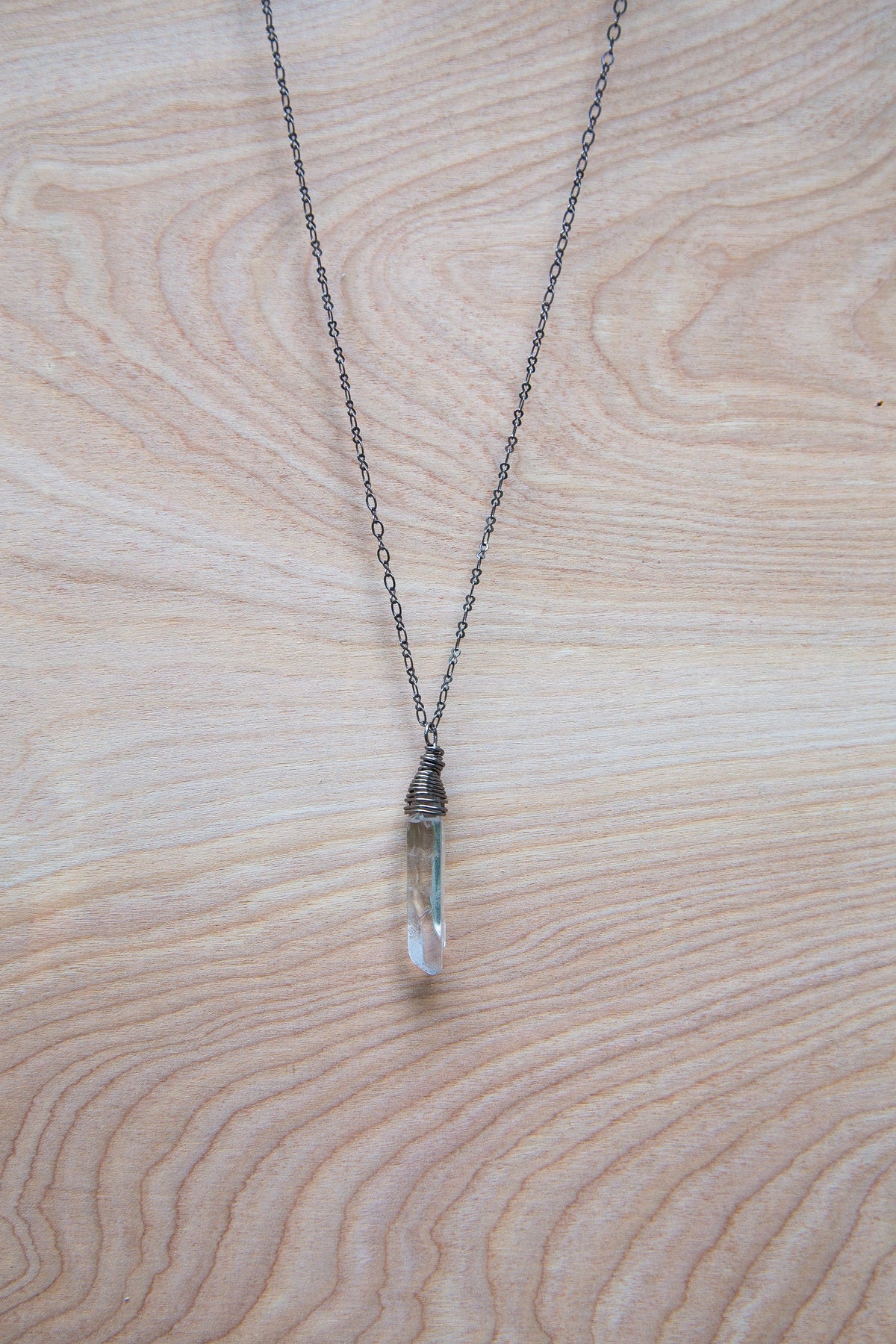 Piano Key Gemstone Necklace