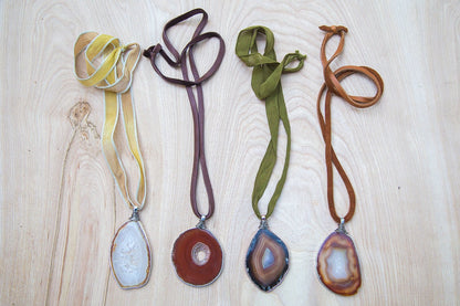 Agate Slice Necklace