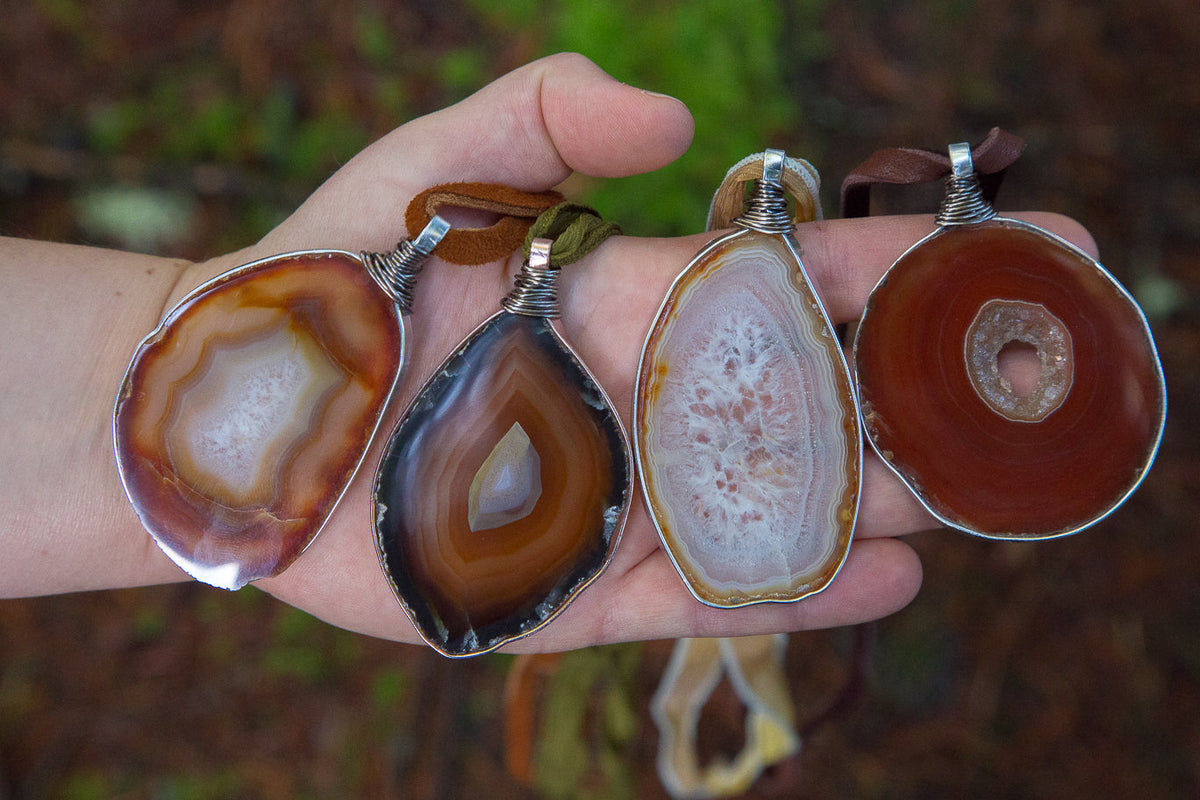 Agate Slice Necklace