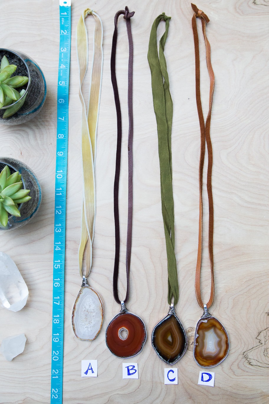 Agate Slice Necklace