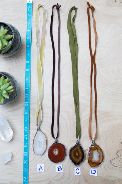 Agate Slice Necklace