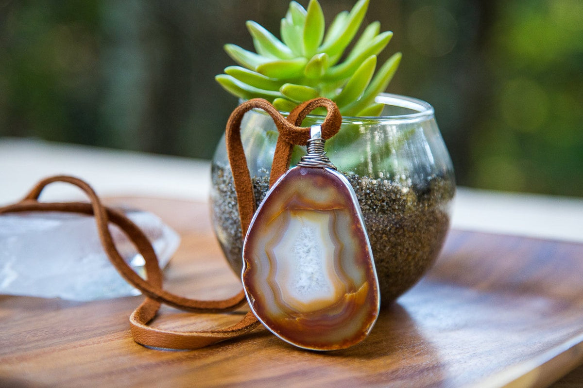 Agate Slice Necklace