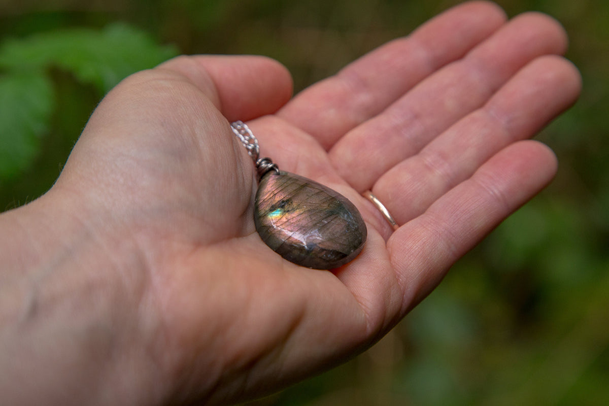 Labradorite Chain Necklace