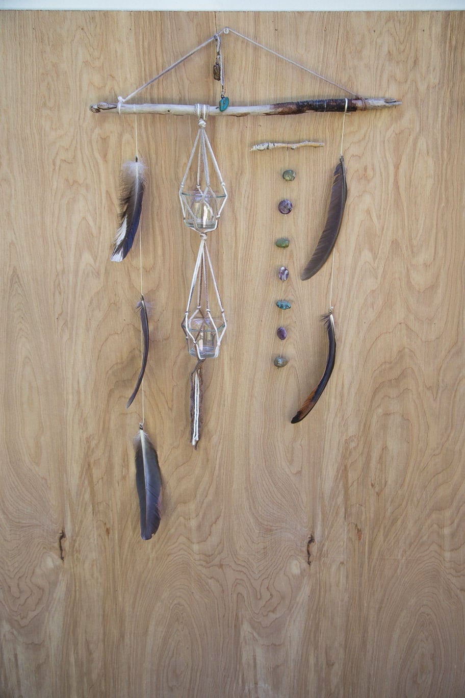 Amethyst & Turquoise Plant Hanger