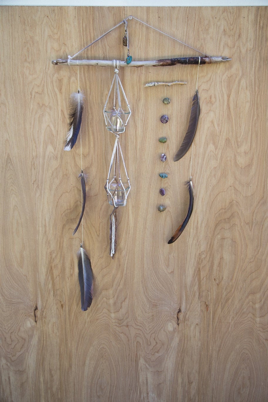 Amethyst & Turquoise Plant Hanger