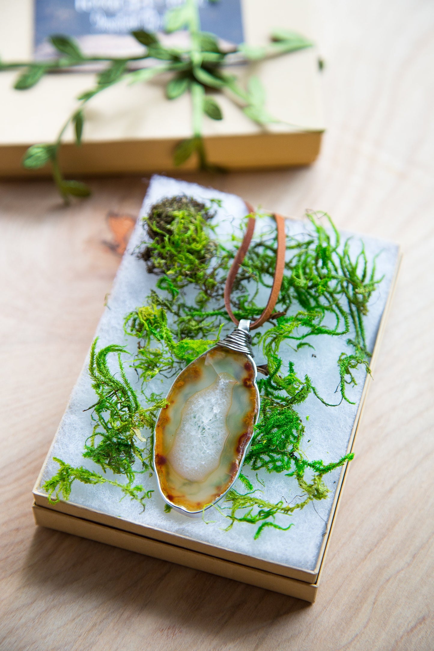 Agate Slice Necklace