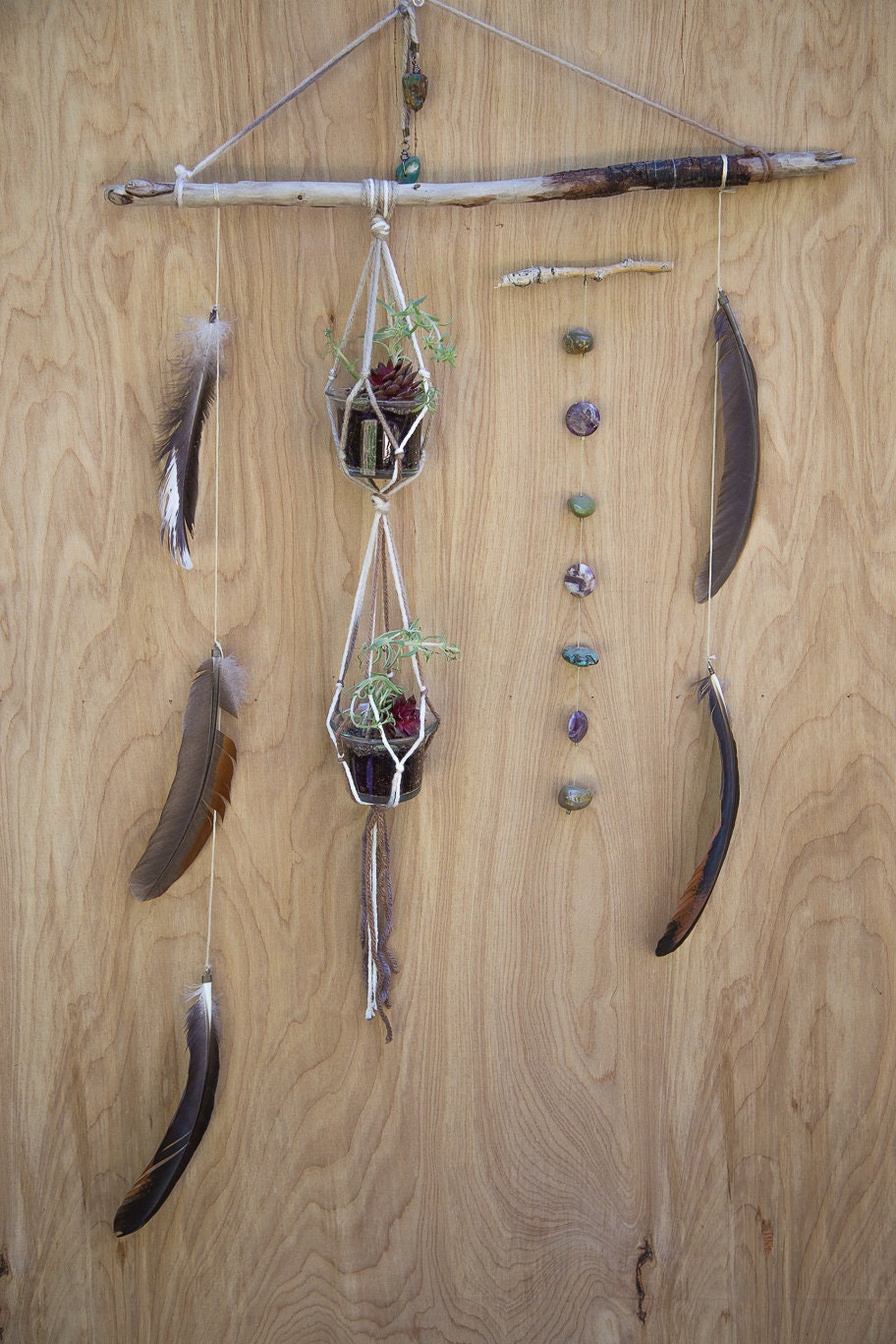 Amethyst & Turquoise Plant Hanger