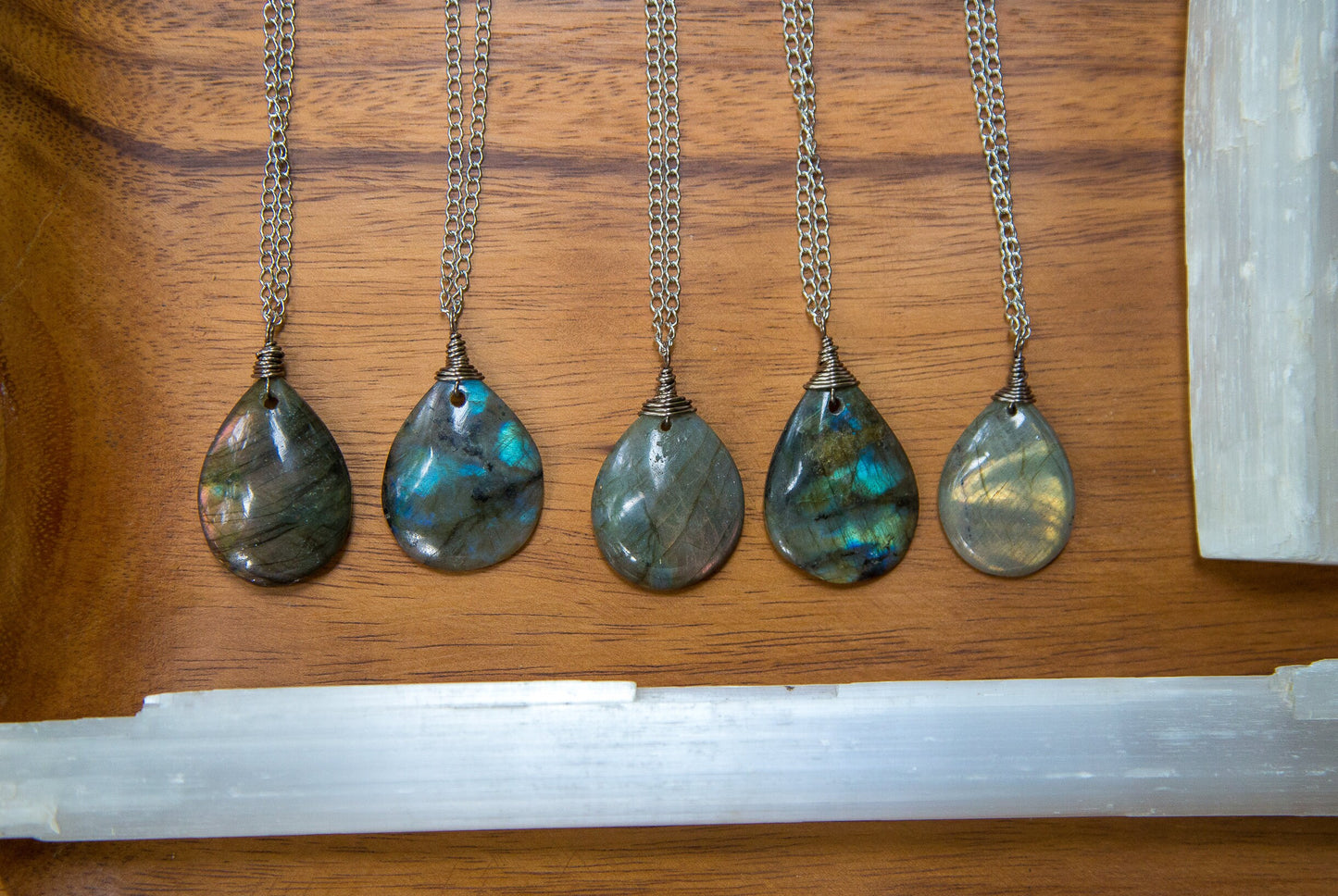 Labradorite Chain Necklace
