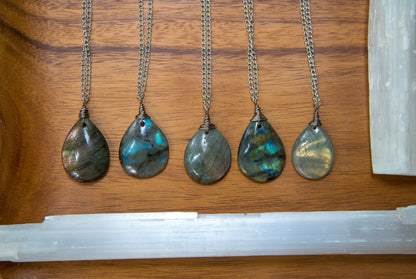 Labradorite Chain Necklace