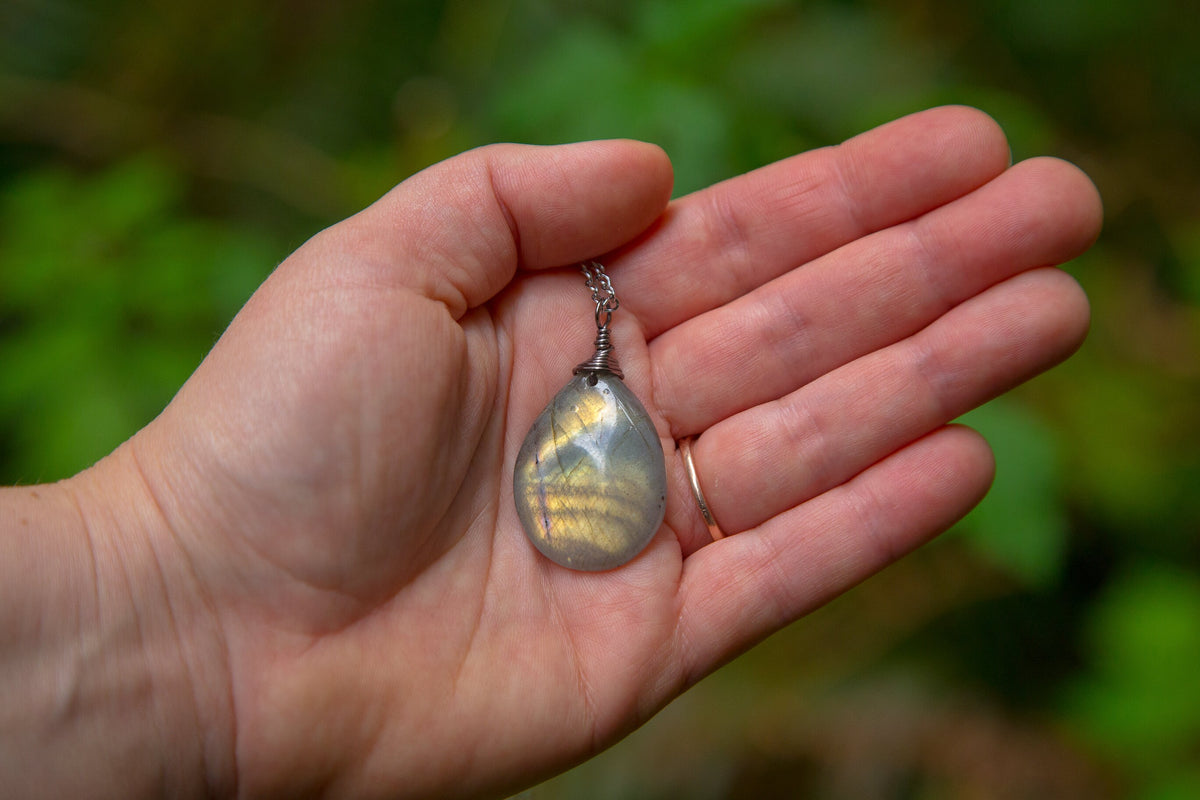 Labradorite Chain Necklace