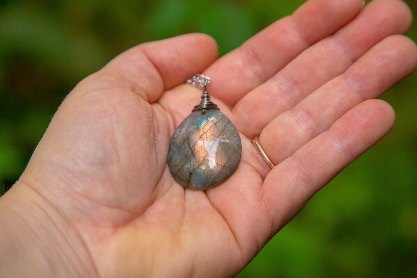 Labradorite Chain Necklace