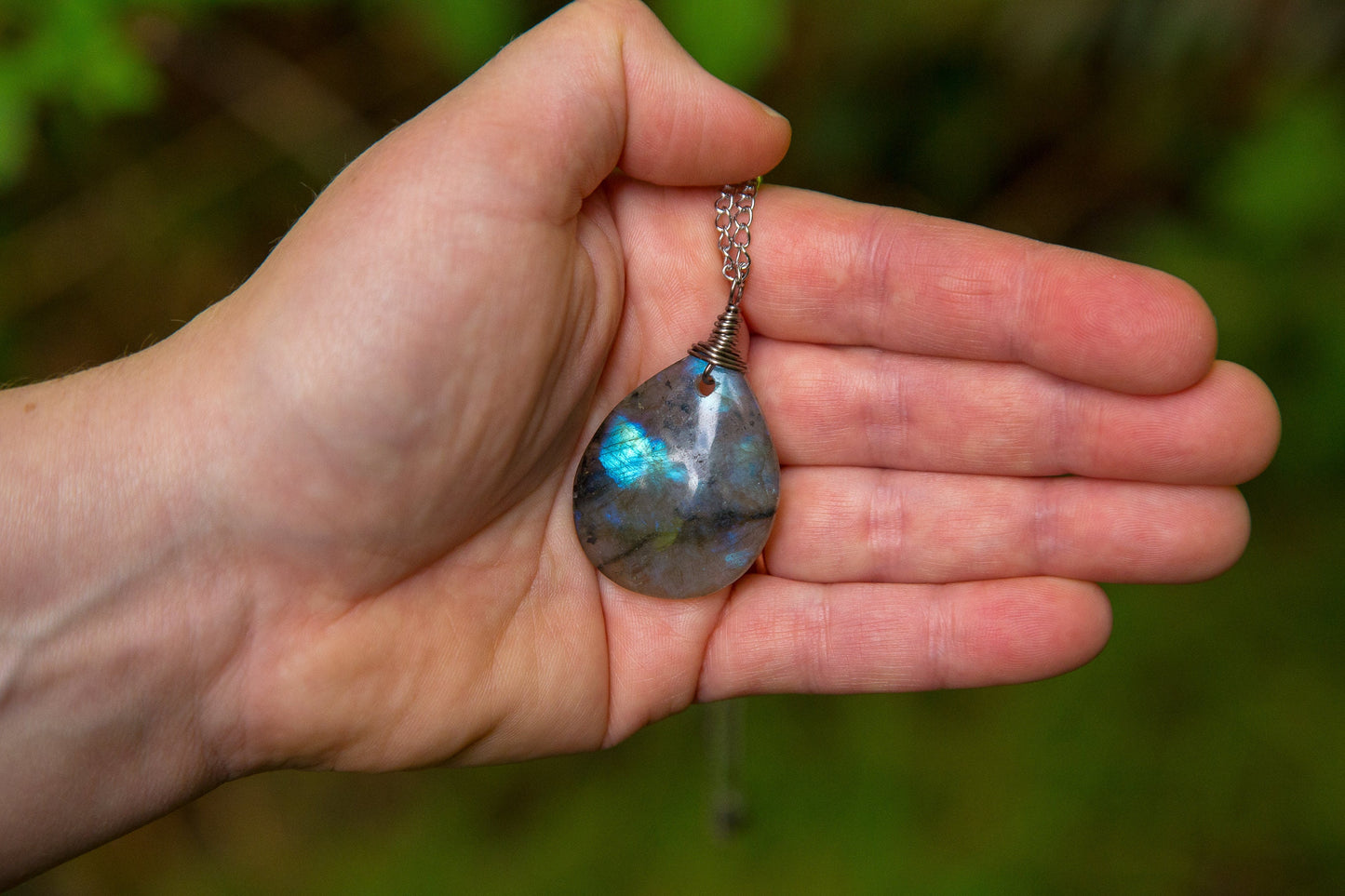 Labradorite Chain Necklace