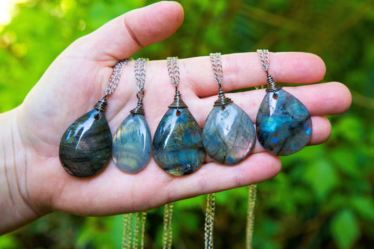 Labradorite Chain Necklace