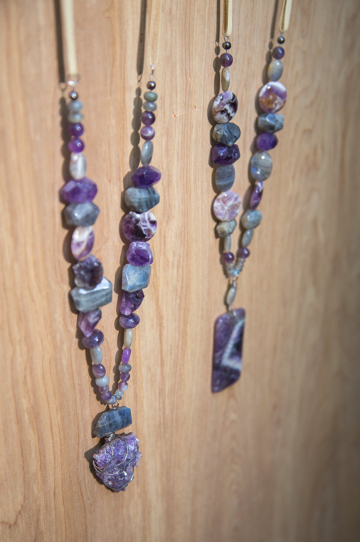 Amethyst Labradorite Necklace