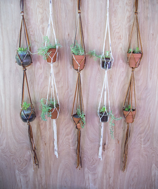 Double Plant Hanger / Small Plant Hanger / Double Plant Holder / Hanging Plant / Plant Hanger / Succulent Holder /  Small Planter