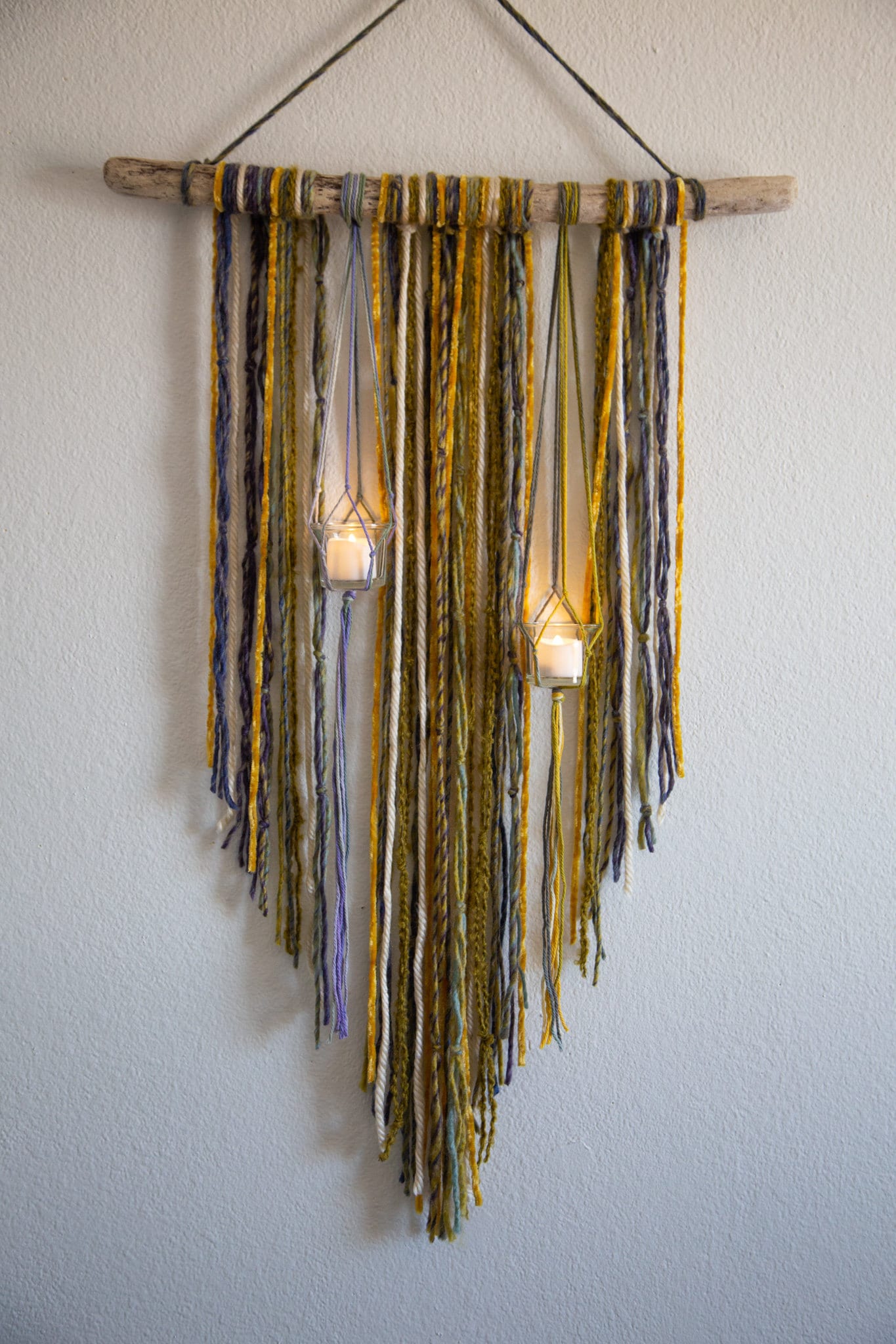 Wall Hanging / Plant Hanger / Hanging Plant Art / Fiber Art / Wall Decor / Earth Elements Art / Plant Art / Boho Wall Decor / Earth Art