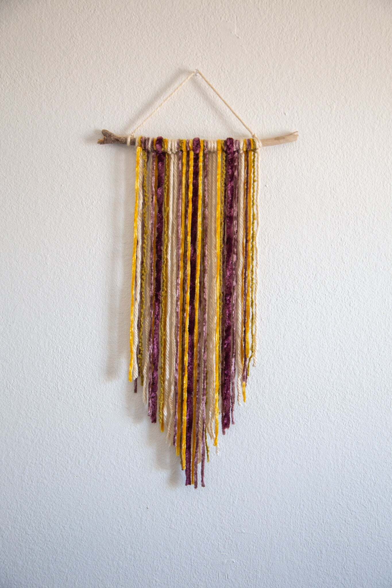 Small Wall Hanging | Driftwood and Fiber Wall Decor