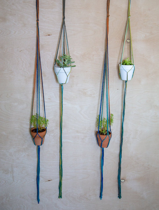 2 Piece Plant Hanger with Pots