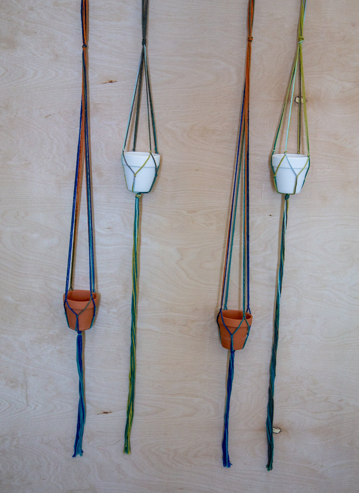 Terracotta Hanging Planters — Set of Two