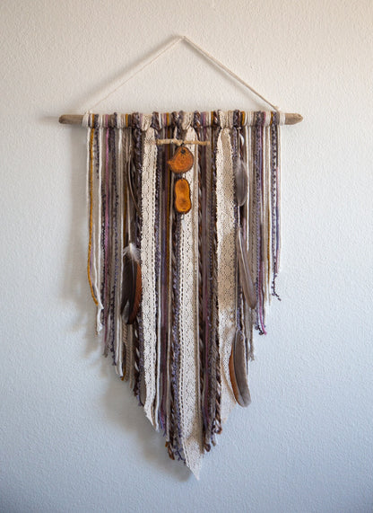 Wall Hanging | Driftwood and Fiber Wall Decor