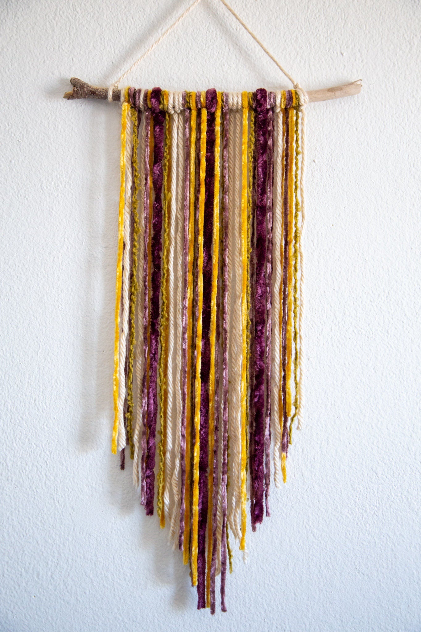 Small Wall Hanging | Driftwood and Fiber Wall Decor