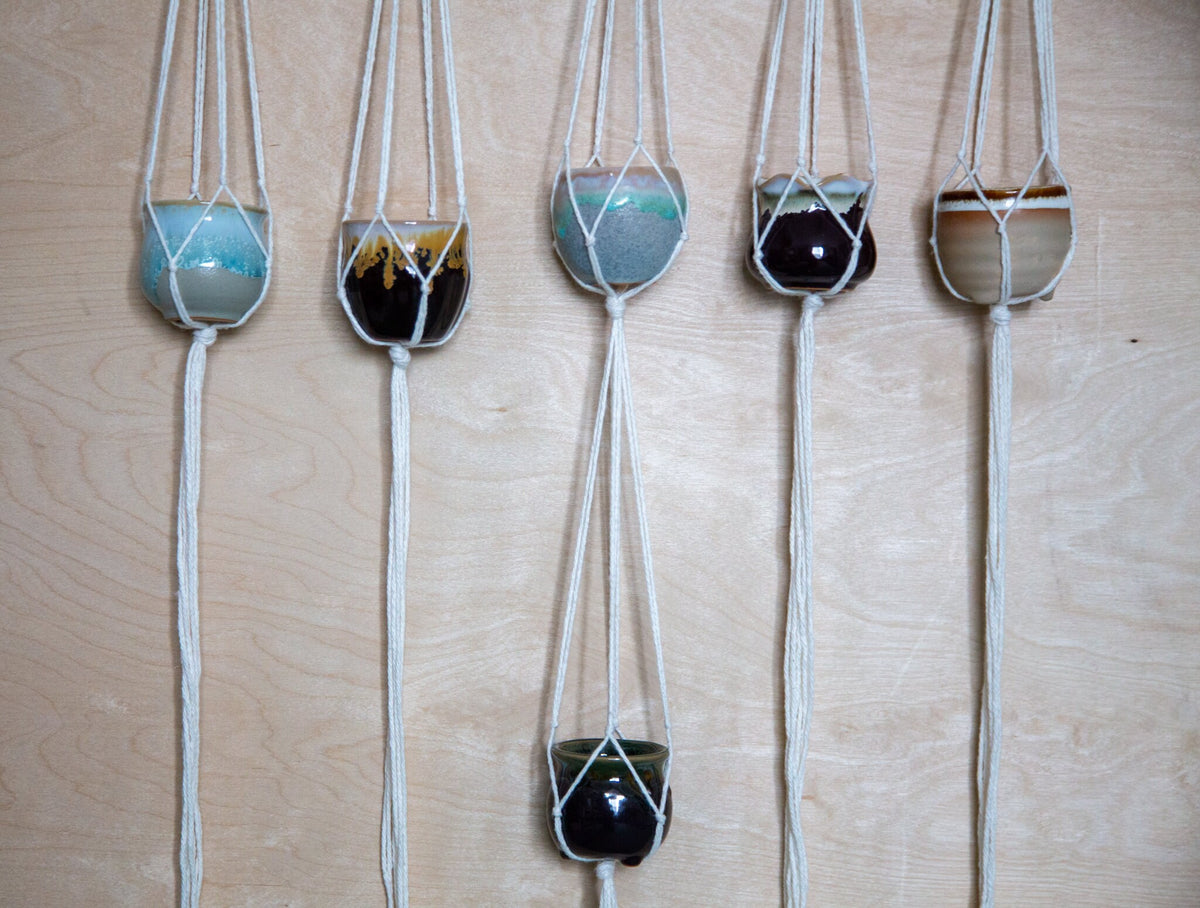 Ceramic Hanging Planter Set
