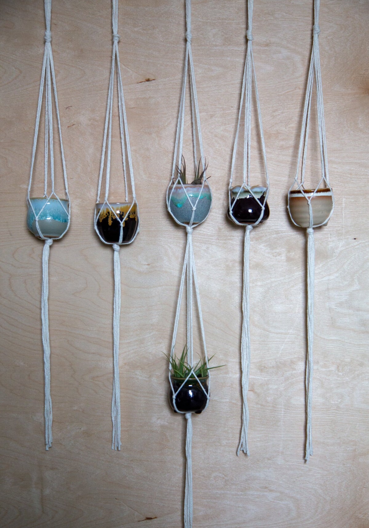 Ceramic Hanging Planter Set