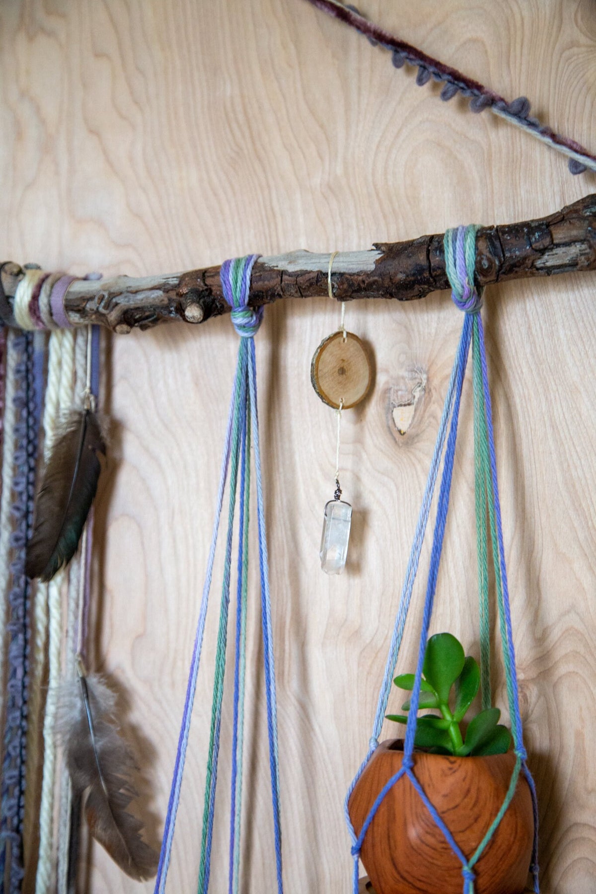 Quartz & Jasper Plant Hanger