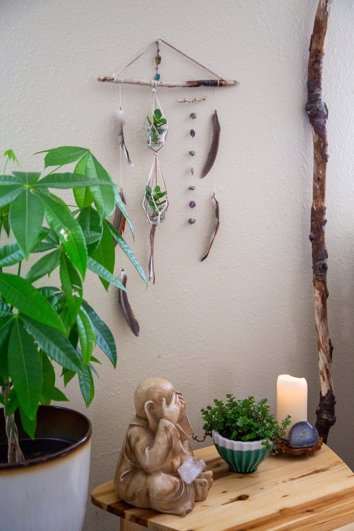 Amethyst & Turquoise Plant Hanger