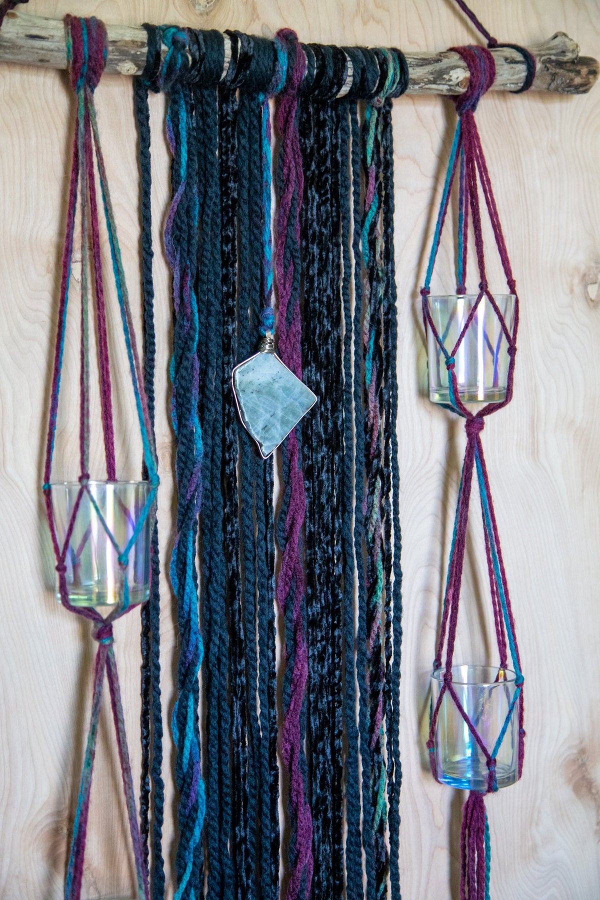Labradorite Fiber Wall Hanging