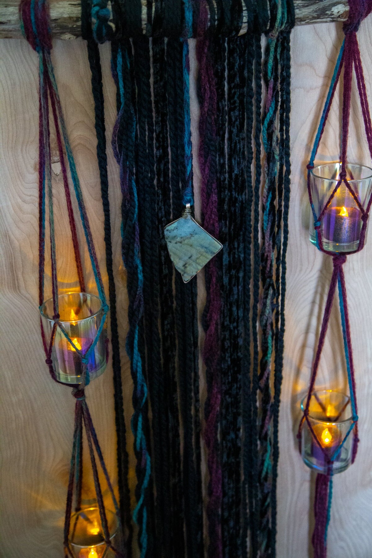 Labradorite Fiber Wall Hanging