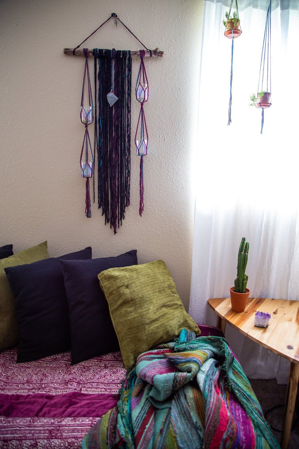 Labradorite Fiber Wall Hanging