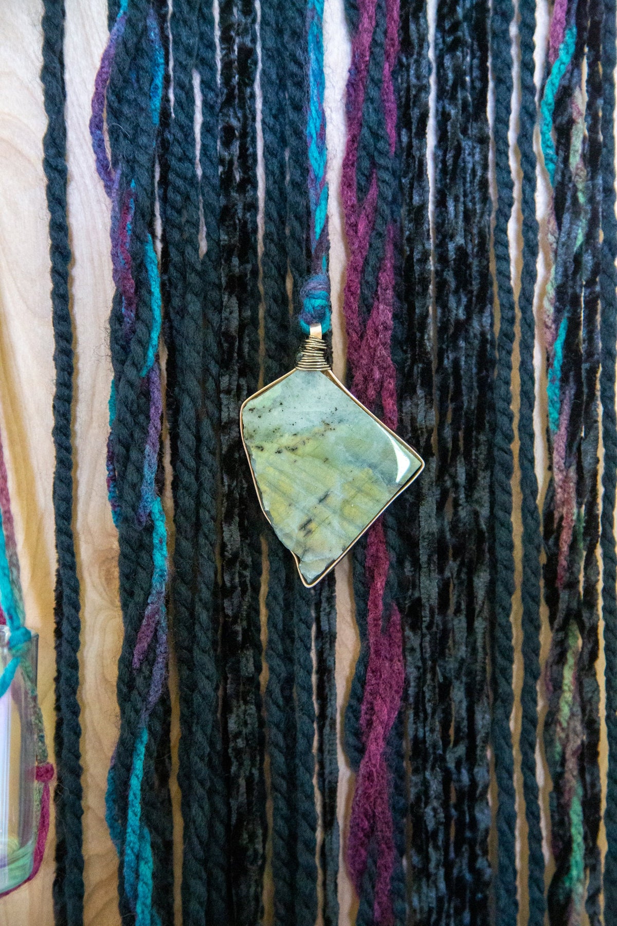 Labradorite Fiber Wall Hanging