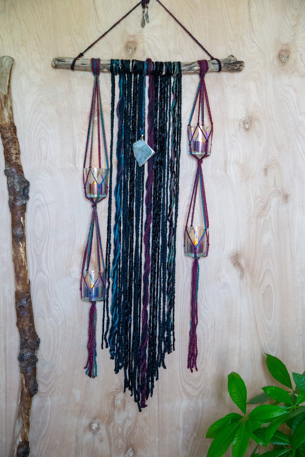 Labradorite Fiber Wall Hanging