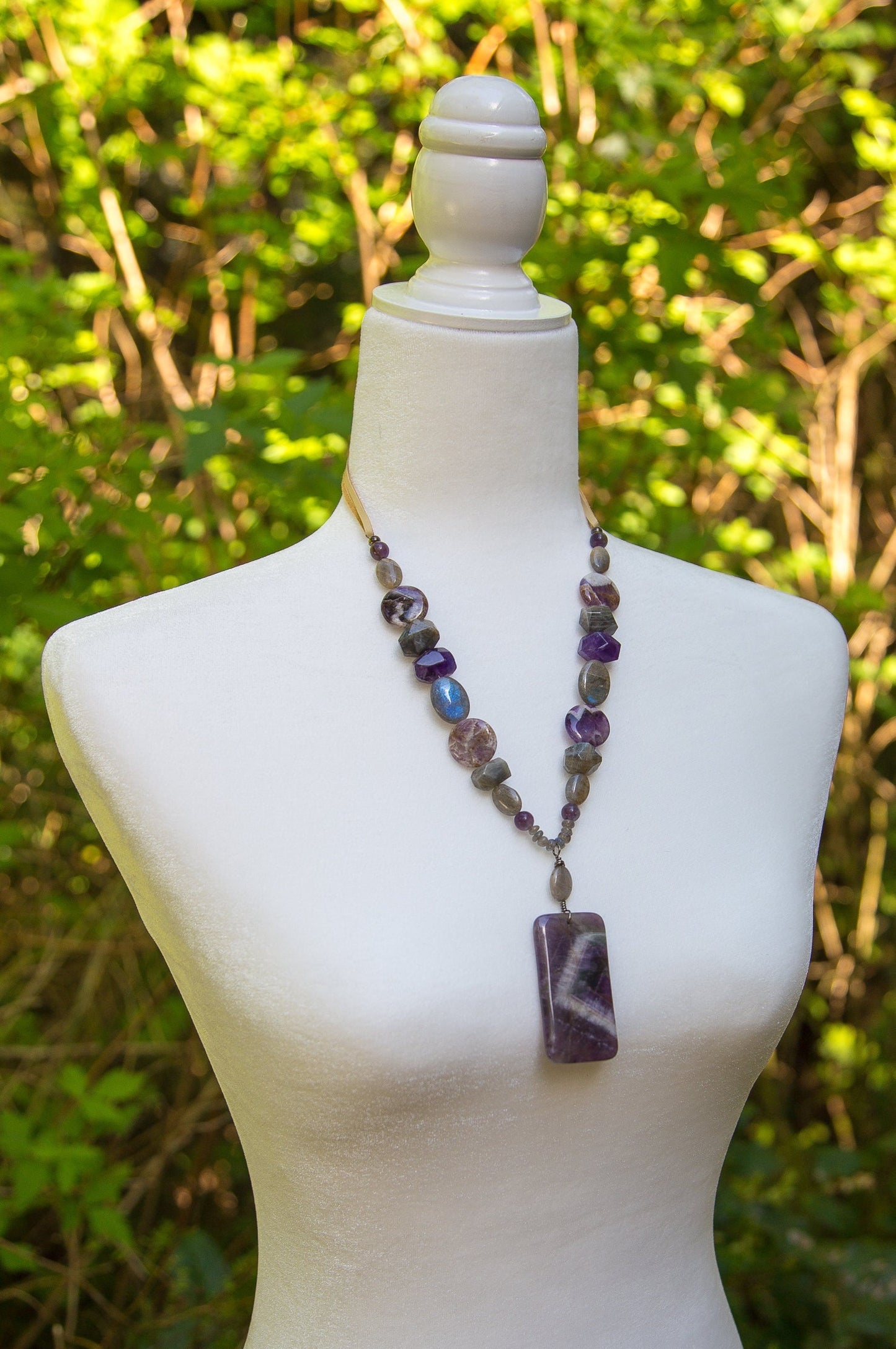 Amethyst Labradorite Necklace