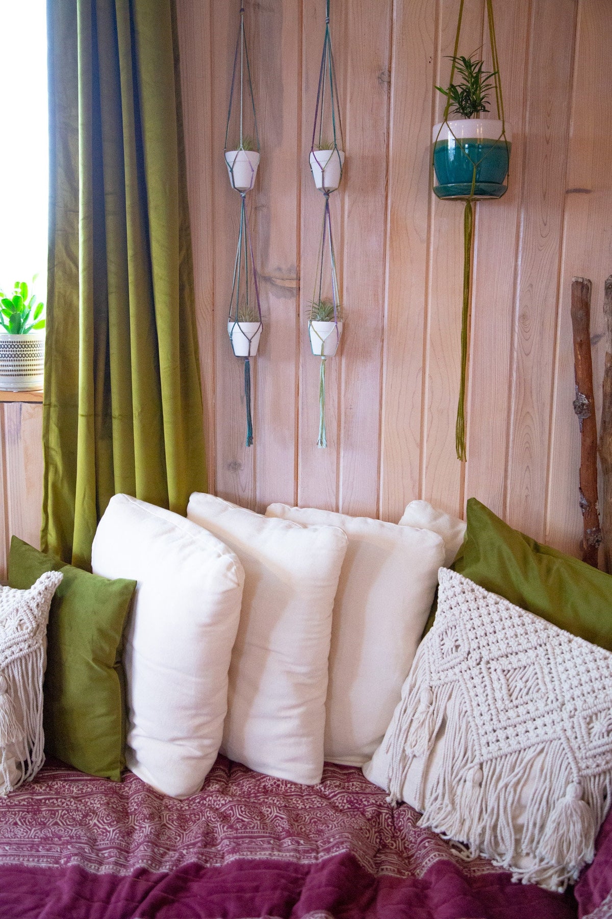 2 Piece Double Plant Hanger | Tea Light Candle Holder