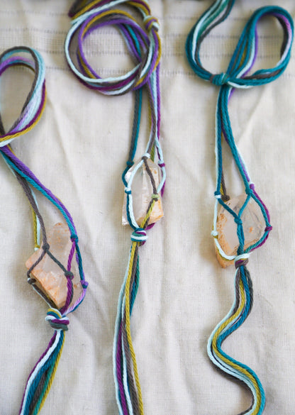 quartz crystal with hanger / mount ida arkansas quartz crystal / american quartz / window hanging decor / gemstones / earth home decor