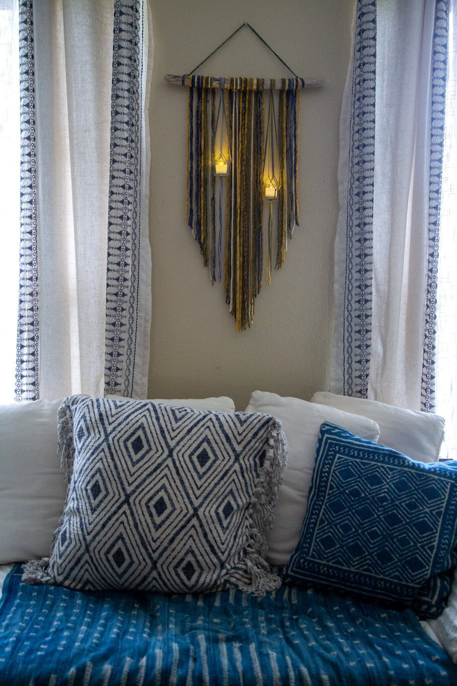 Double Planter Wall Hanging