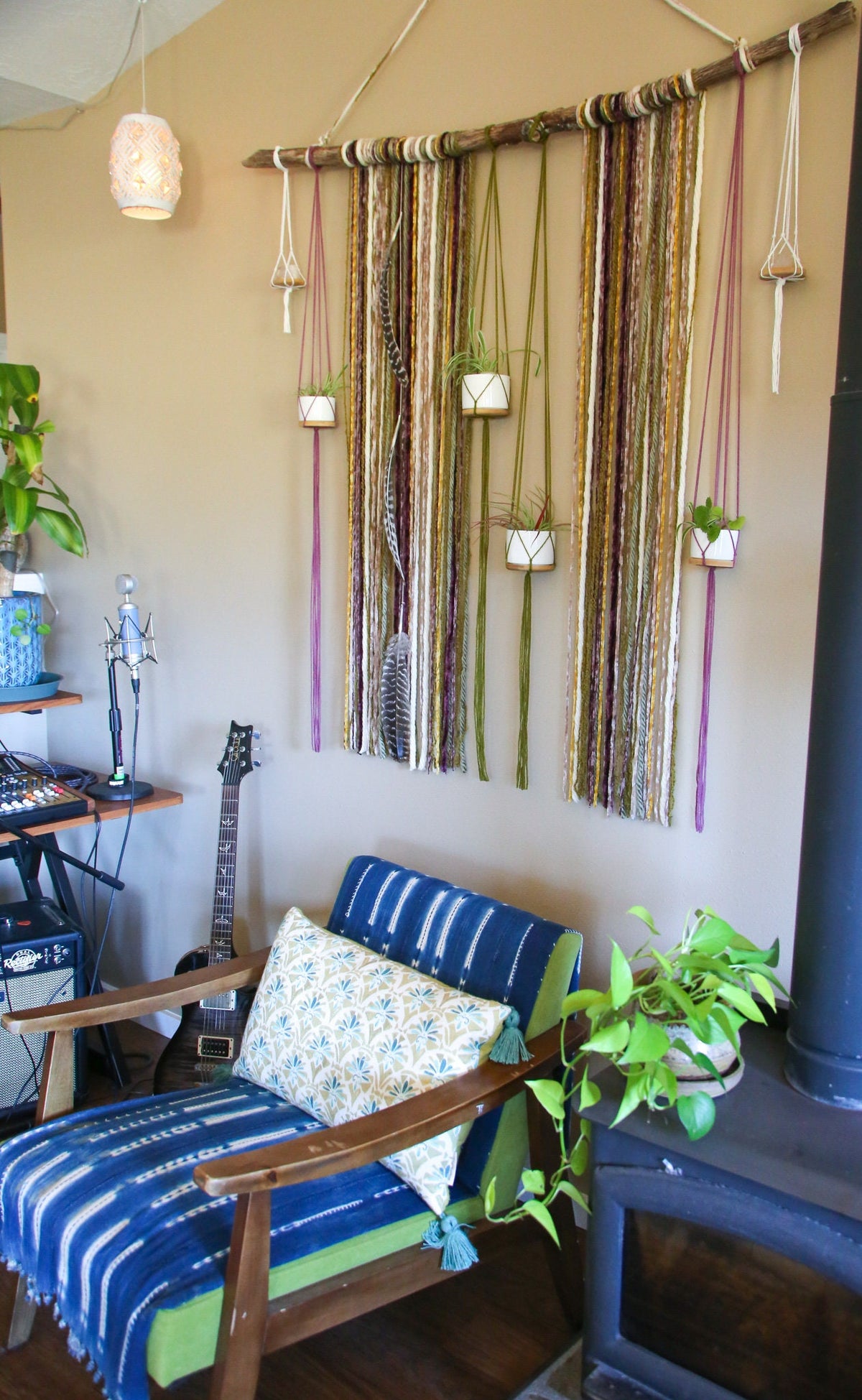 XXL Quartz Driftwood Plant Hanger