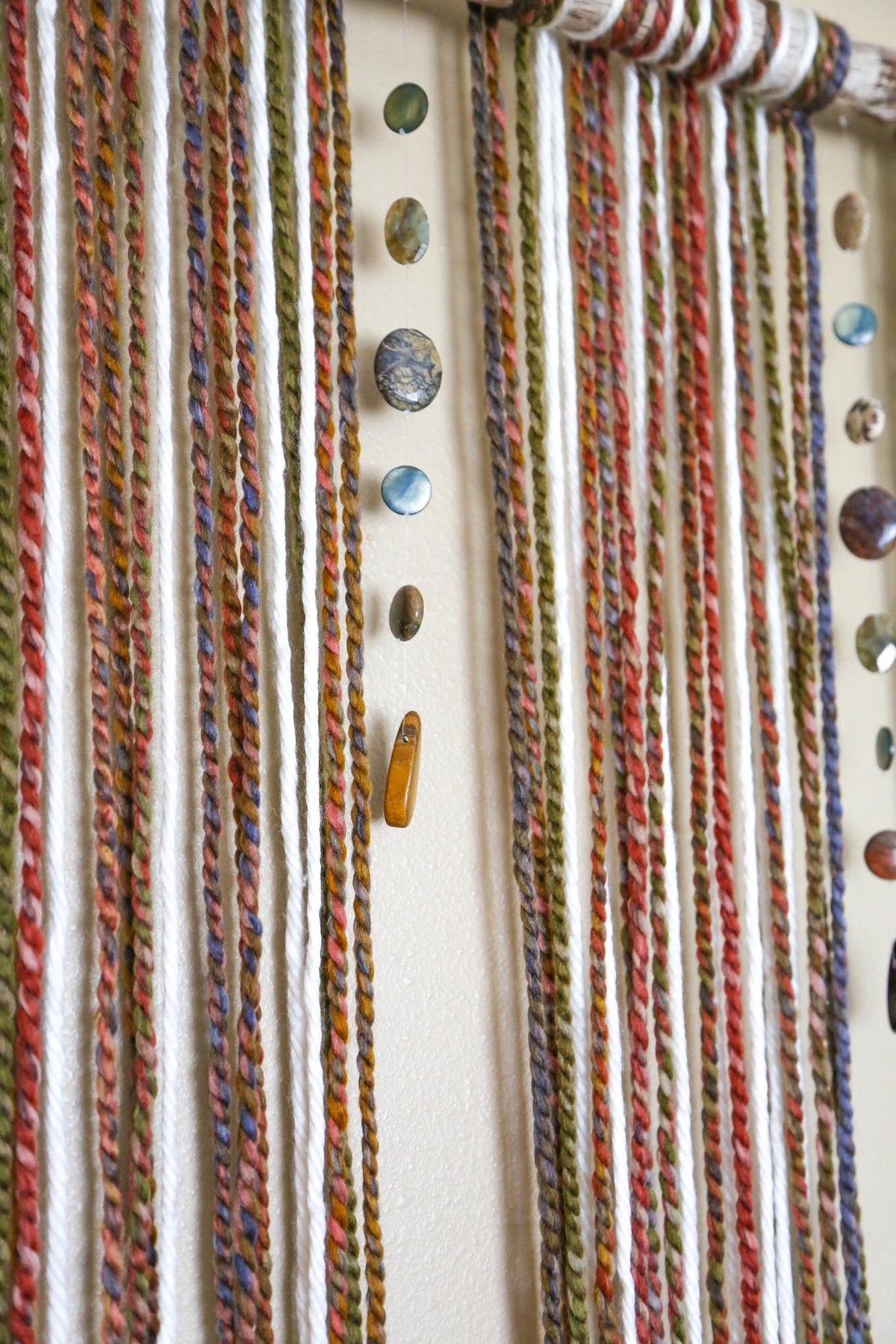 XL Earth-Tone Gemstone Wall Hanging