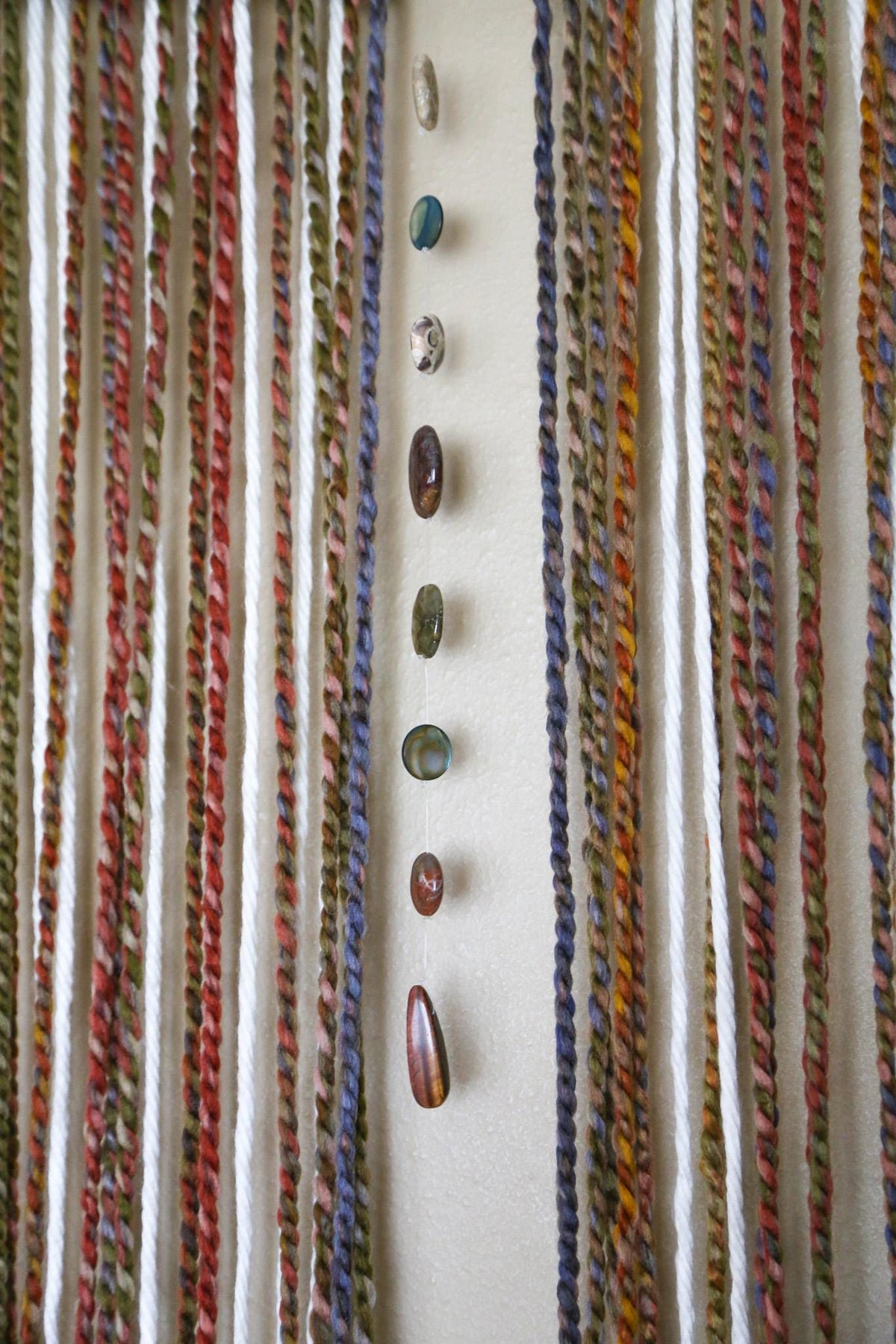 XL Earth-Tone Gemstone Wall Hanging
