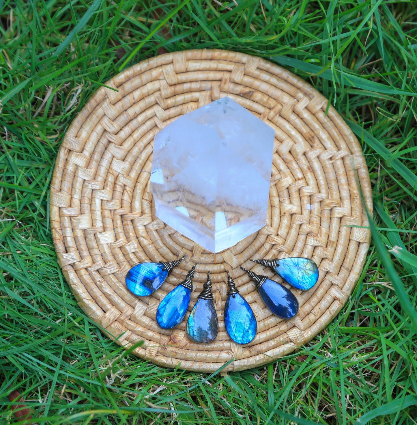 pick a length small Labradorite necklace / flashy labradorescence raw oval gemstone necklace / minimalist necklace / strong iridescence